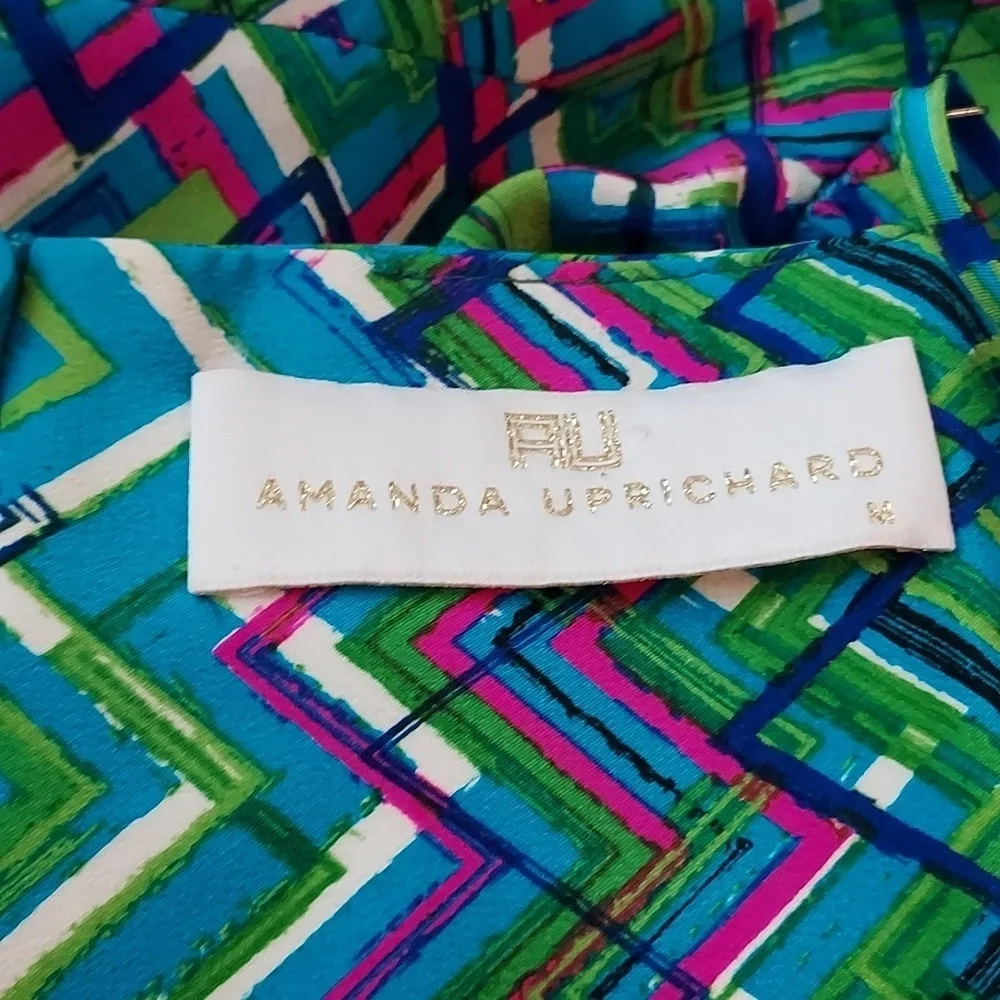 Amanda Uprichard 100% Silk Print Dress - Picture 13 of 14